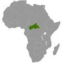 Map of Central African Republic